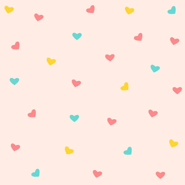 Fundo Com Corações Coloridos Para Design Dia Dos Namorados Belo —  Vetores de Stock