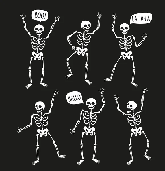 Cartel Invitación Día Muerte Tarjeta Dea Los Muertos Con Esqueleto — Archivo Imágenes Vectoriales