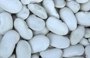 Beyaz kuru phaseolus tarafından (fasulye, vahşi fasulyesi) doğal arka plan olarak oluşmuş doku