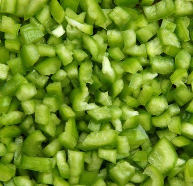 Doku doğal arka plan olarak doğranmış biber