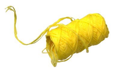 Beyaz arka plan üzerinde izole biriktirme ya da naylon ip