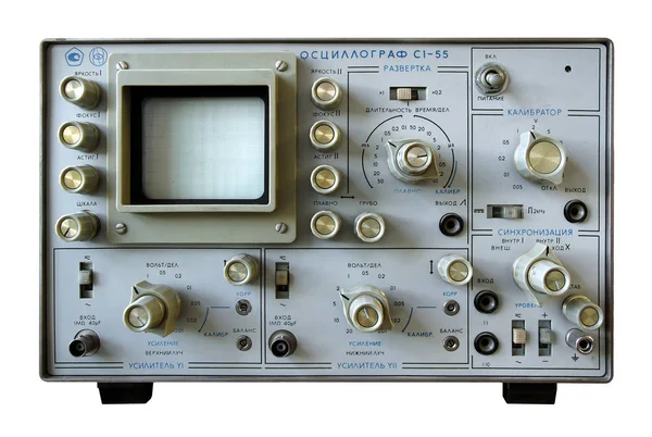Vintage wetenschap apparaat oscilloscoop — Stockfoto