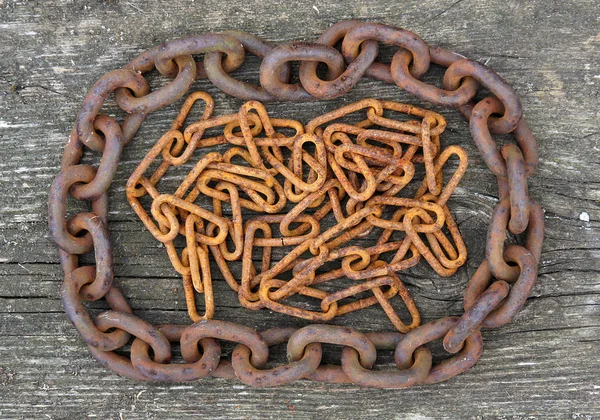 Old rusty chains — Stock Photo, Image