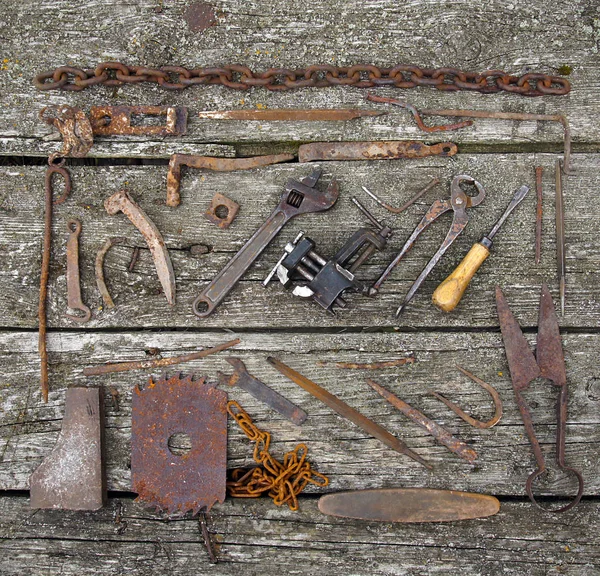 Vieux outils rouillés — Photo