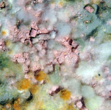 Kalıplar tarafından yaratılmış tuhaf soyut bir resim.