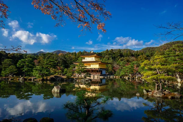 Japanische Berühmte Touristenattraktion Kyoto Kinkakuji Goldener Pavillon Wenn Nicht Hier — Stockfoto