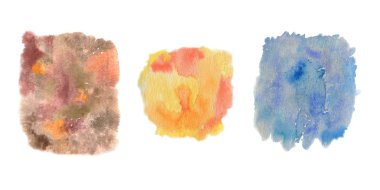 suluboya lekeleri, tasarım elemanları, soyut suluboya geri