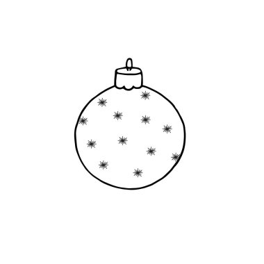 Noel ağacı süsleme vektör çizim