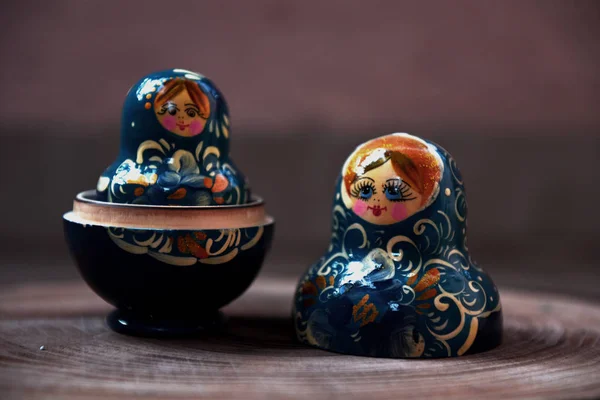 el yapımı küçük dört sevimli matryoshka