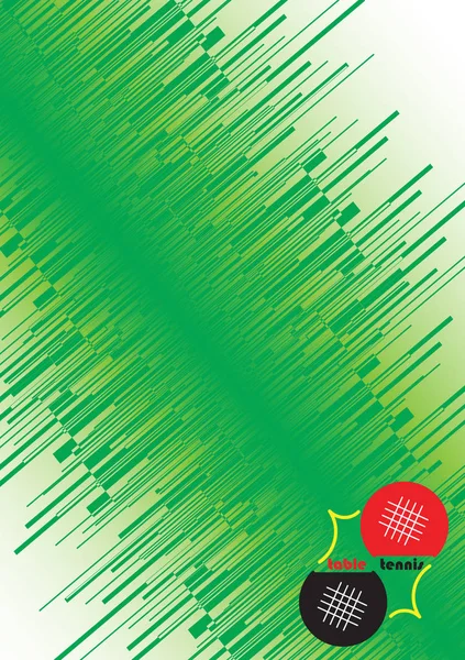 Affisch för tennisevenemang. Abstrakt grön bakgrund — Stock vektor