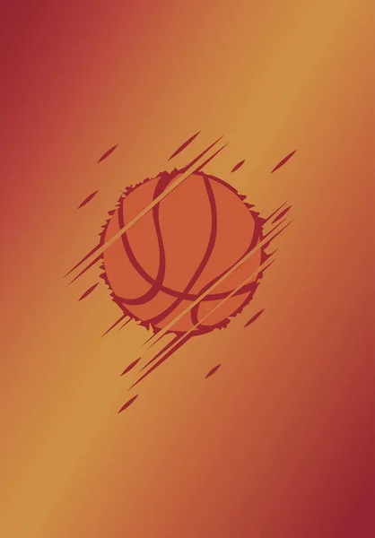बास्केटबॉल पोस्टर। अमूर्त पृष्ठभूमि — स्टॉक वेक्टर