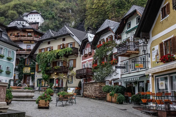 Hallstatt Autriche Octobre 2018 Vieille Ville Hallstatt Autriche Hallstatt Est — Photo