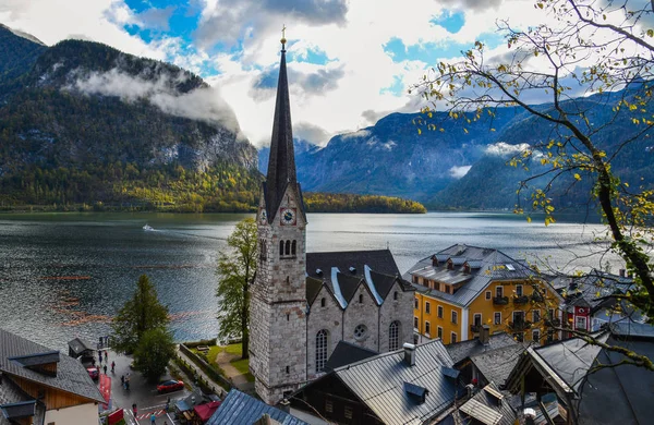 Beautiful Hallstatt Village Austria Hallstatt Charming Lakeside Village Alps — Stock Photo, Image