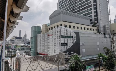 Bangkok, Tayland - 15 Eylül 2018. Bangkok, Tayland modern binalar. Bangkok 8 milyonun üzerinde nüfusu veya ülke nüfusunun yüzde 12,6 vardır.