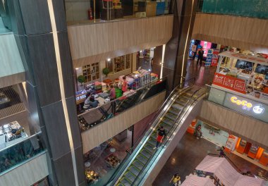 Bangkok, Tayland - 16 Eylül 2018. Mbk alışveriş merkezi iç. Güneydoğu Asya yanı sıra ticari merkezi Tayland Bangkok olduğunu.