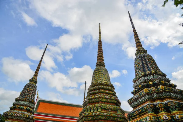 Classical Thai Architecture Wat Pho Public Temple Bangkok Thailand Wat — Stock Photo, Image