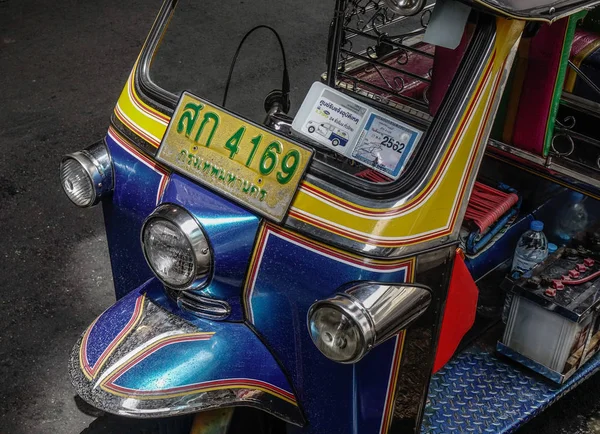 Bangkok Thailand Sep 2018 Tuk Tuk Taxi Auf Der Straße — Stockfoto