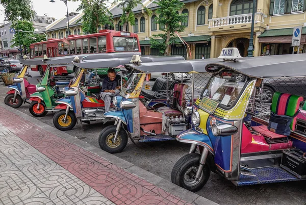 Bangkok Thaïlande Sept 2018 Tuk Tuk Taxi Dans Rue Bangkok — Photo