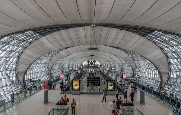 Bangkok Tailandia Sep 2018 Interior Bangkok Suvarnabhumi Bkk Aeropuerto Uno — Foto de Stock