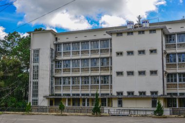 Dalat, Vietnam - 12 Kasım 2018. Dalat, Vietnam binalar. En ünlü mimari eserleri burada Fransızlar tarafından inşa edildi.