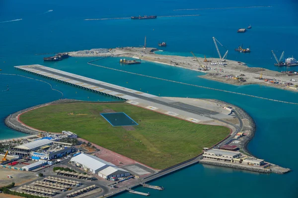 Dubaj Spojené Arabské Emiráty Prosinec 2018 Malé Letiště Umělém Ostrově — Stock fotografie