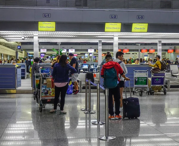 Saigon Vietnam Dec 2018 Check Counters Tan Son Nhat Airport — Stock Photo, Image