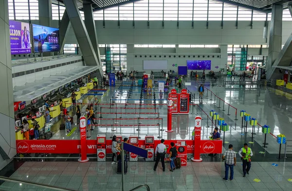 Манила Филиппины Дек 2018 Стойки Регистрации Международном Аэропорту Ниной Акино — стоковое фото