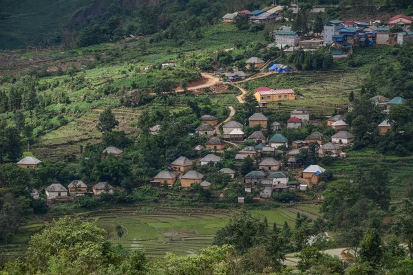 Vietnamita Casa Tradizionale Villaggio Montagna Nel Vietnam Del Nord — Foto Stock