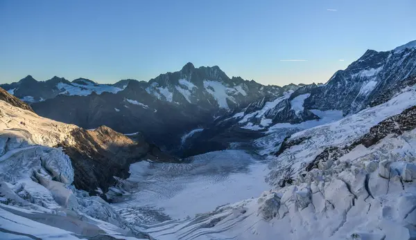 Vista Los Alpes Desde Estación Jungfraujoch Suiza — Foto de Stock