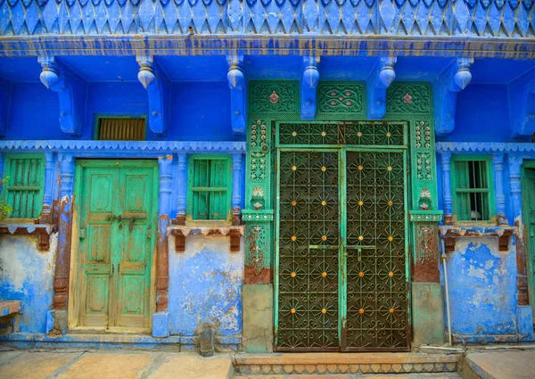 인도에서 파란색 건물입니다 상태에서 번째로 — 스톡 사진