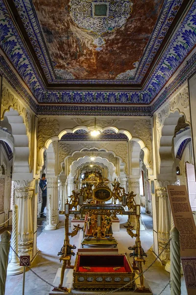Jodhpur India Nov 2017 Interior Del Museo Del Fuerte Mehrangarh — Foto de Stock