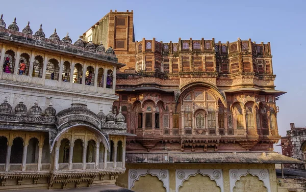 Jodhpur Índia Novembro 2017 Parte Forte Mehrangarh Jodhpur Índia Construído — Fotografia de Stock