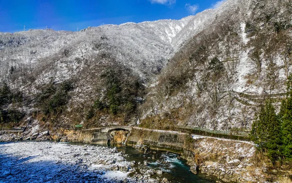 Paisaje Invernal Shirakawago Village Japón Shirakawago Uno Los Principales Destinos — Foto de Stock