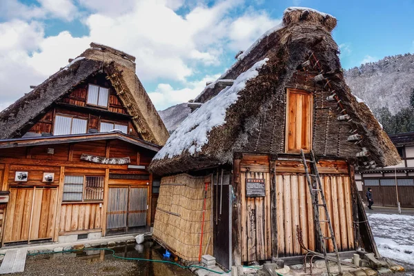 Gifu Japón Diciembre 2015 Villa Histórica Shirakawago Invierno Gifu Japón —  Fotos de Stock