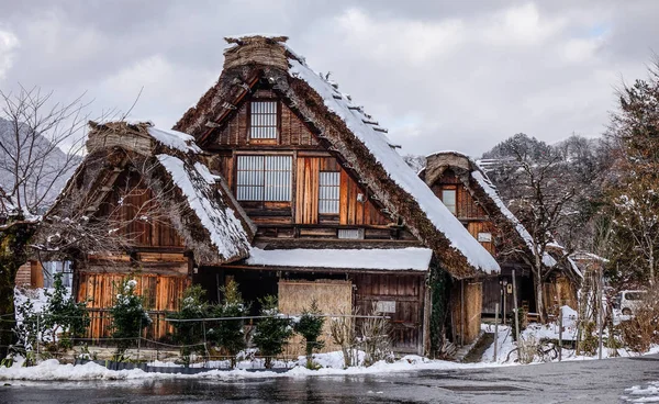 Gifu Japonia Gru 2015 Historyczne Wsi Shirakawago Zimowych Gifu Japonia — Zdjęcie stockowe