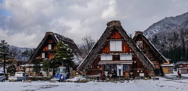 Gifu Giappone Dicembre 2015 Storico Villaggio Shirakawago Inverno Gifu Giappone — Foto Stock
