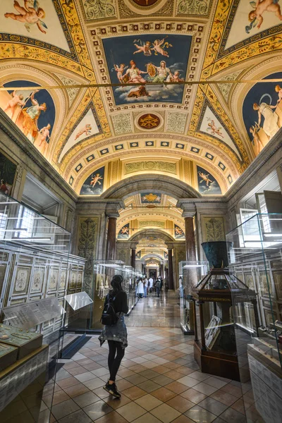 Vaticano Ottobre 2018 Gente Visita Musei Vaticani Nel Museo Mostra — Foto Stock