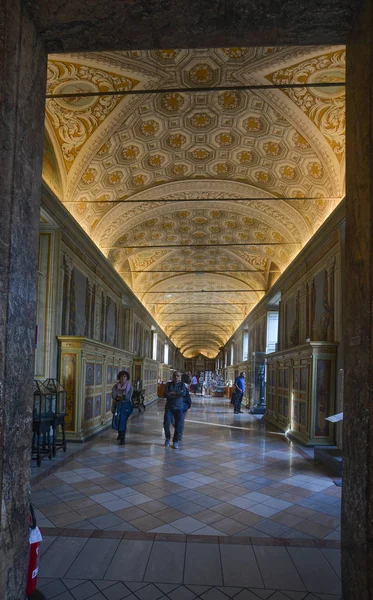 Vaticano Ottobre 2018 Gente Visita Musei Vaticani Nel Museo Mostra — Foto Stock