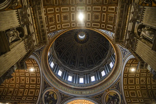 Rome Italy Oct 2018 Interior Peter Basilica San Pietro Rome — Stock Photo, Image