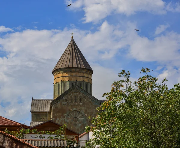 ムツヘタ ジョージア州の Svetitskhoveli 大聖堂 それは東方正教会大聖堂 ジョージア州の二番目に大きい教会の建物 — ストック写真