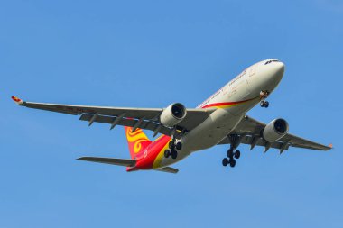 Bangkok, Vietnam - Eylül 17, 2018. Hong Kong Suvarnabhumi Havaalanı (Bkk) Bangkok, Tayland, açılış hava yolları'nın Airbus A330-200 uçak.