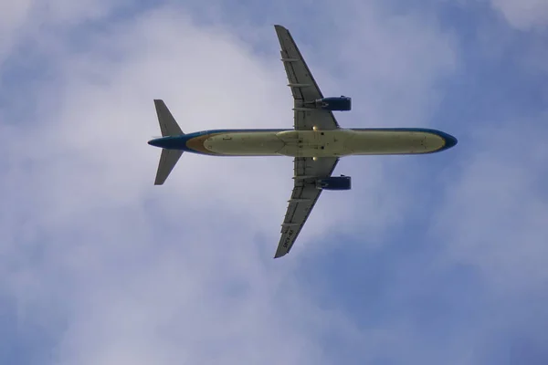 Saigón Vietnam Enero 2019 Avión Airbus A321 Vietnam Airlines Despegando — Foto de Stock