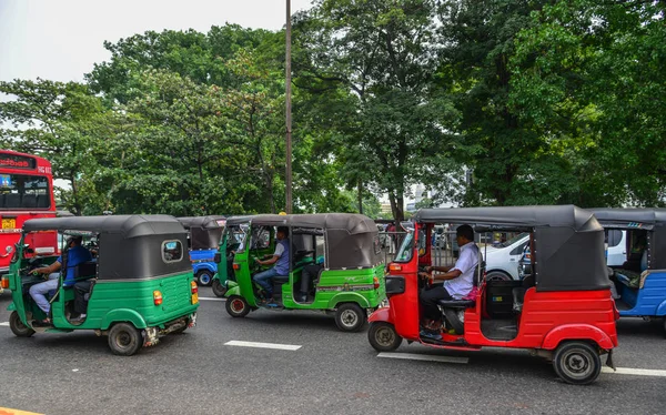 Colombo Sri Lanka Aralık 2018 Tuk Tuk Taksi Colombo Sri — Stok fotoğraf