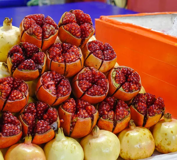 Granaatappel Punica Granatum Koop Markt Bangkok Thailand — Stockfoto
