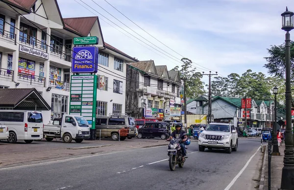 Nuwara Eliya Sri Lanka Grudnia 2018 Ulica Mieście Nuwara Eliya — Zdjęcie stockowe