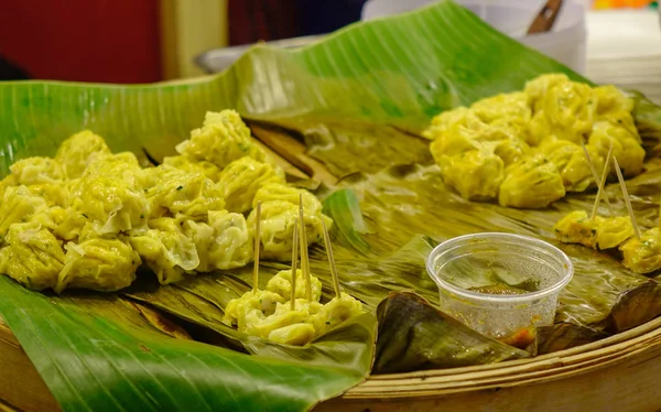 Délicieux Wonton Marché Rue Bangkok Thaïlande — Photo