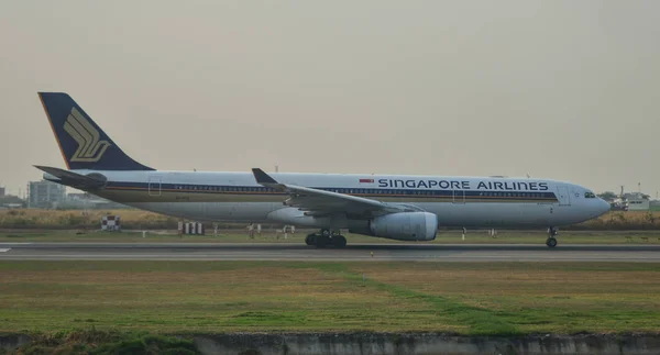 Bangkok Thaïlande Décembre 2018 Avion Airbus A330 300 Singapore Airlines — Photo