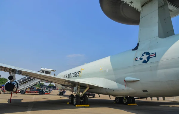 Singapur Şubat 2018 Boeing Nöbetçi Uçak Amerika Birleşik Devletleri Hava — Stok fotoğraf