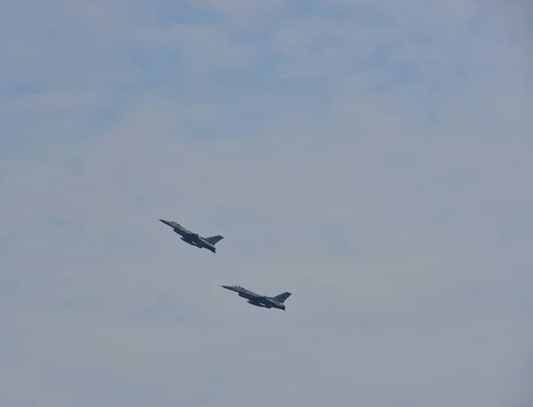 Singapura Fevereiro 2018 Lockheed Martin Aeronaves Combate Falcon Força Aérea — Fotografia de Stock