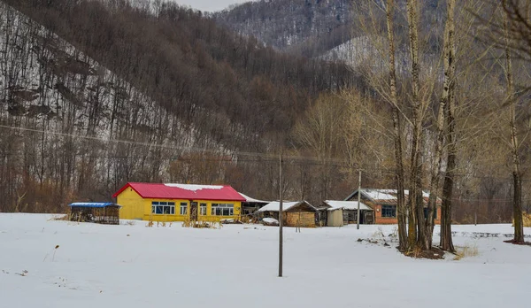 Sneeuw Dorp Harbin China Harbin Beroemde Ijs Stad Bevindt Zich — Stockfoto